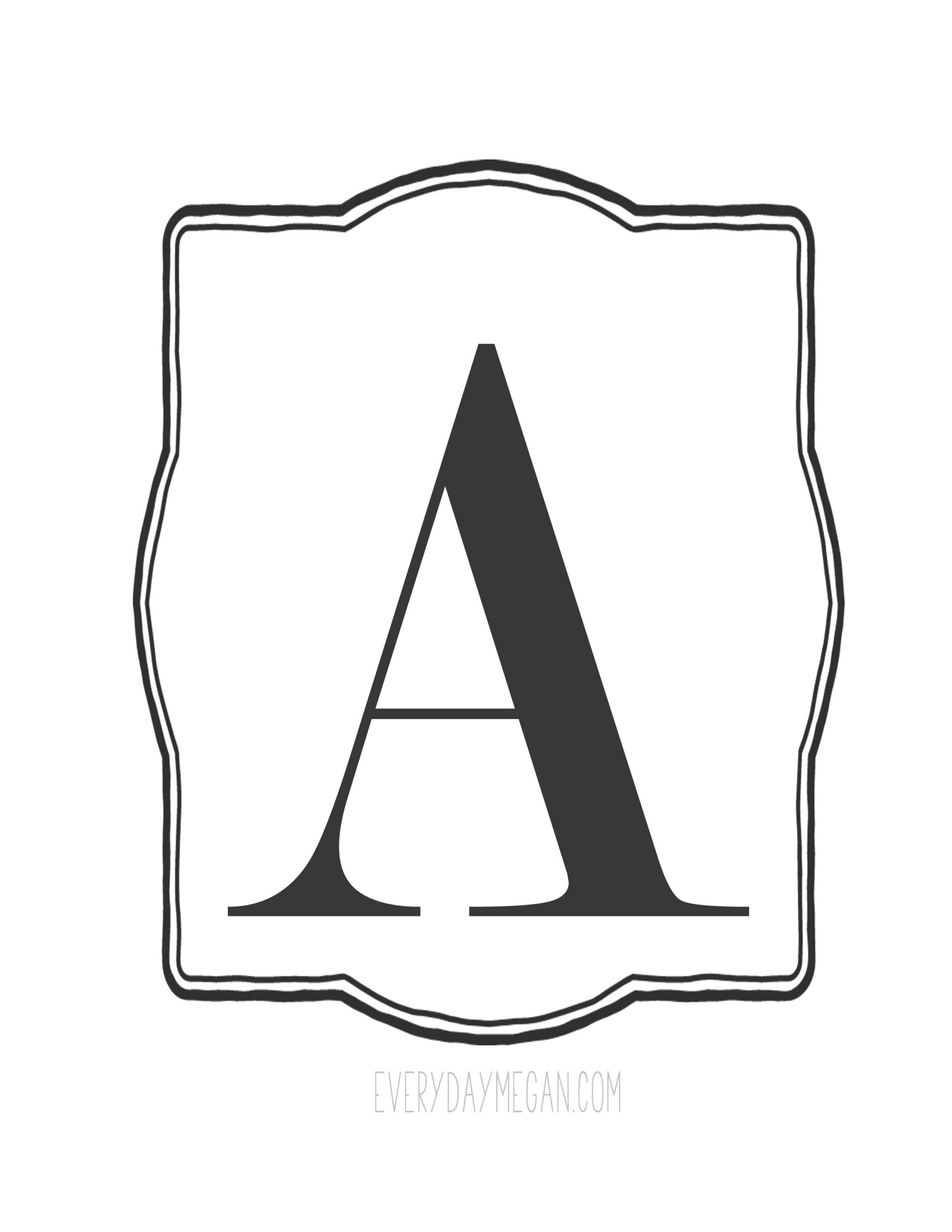 Free Printable Banner Letters - Make Your Own Banner - Worksheets inside Printable Banner Letters Template Free