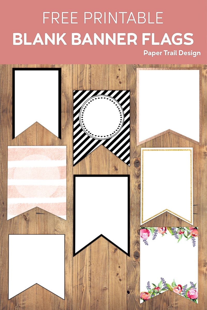 Free Printable Banner Templates {Blank Banners} - Paper Trail Design in Free Printable Banner Templates For Word