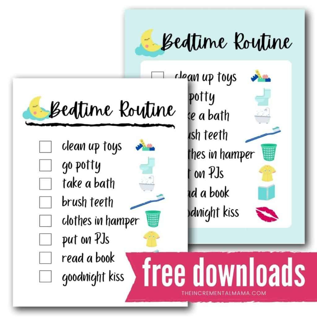 Free Printable Bedtime Routine Chart For A Smooth & Tear-Free Evening throughout Free Printable Bedtime Routine Chart
