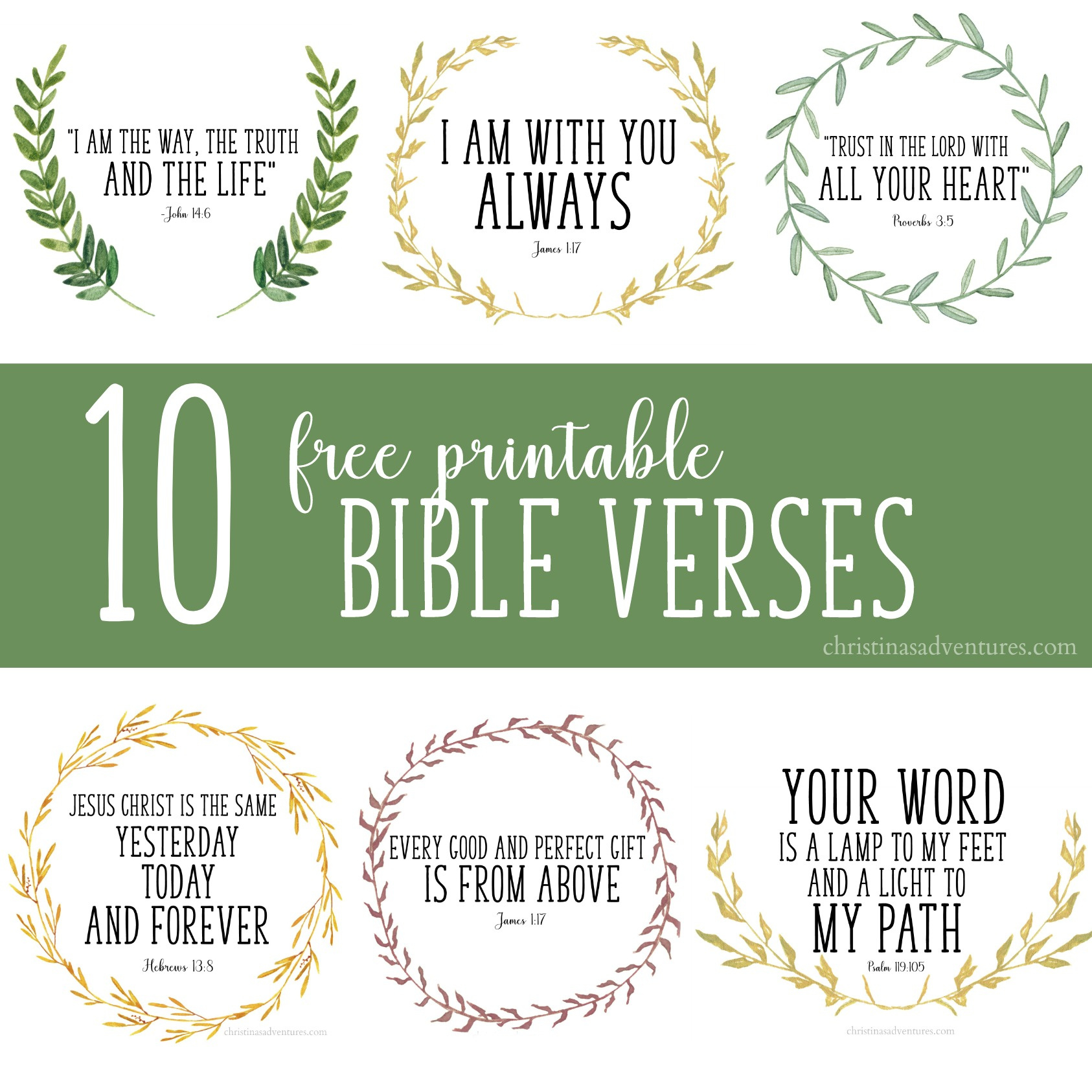 Free Printable Bible Verses - Christina Maria Blog throughout Free Printable Scripture Verses