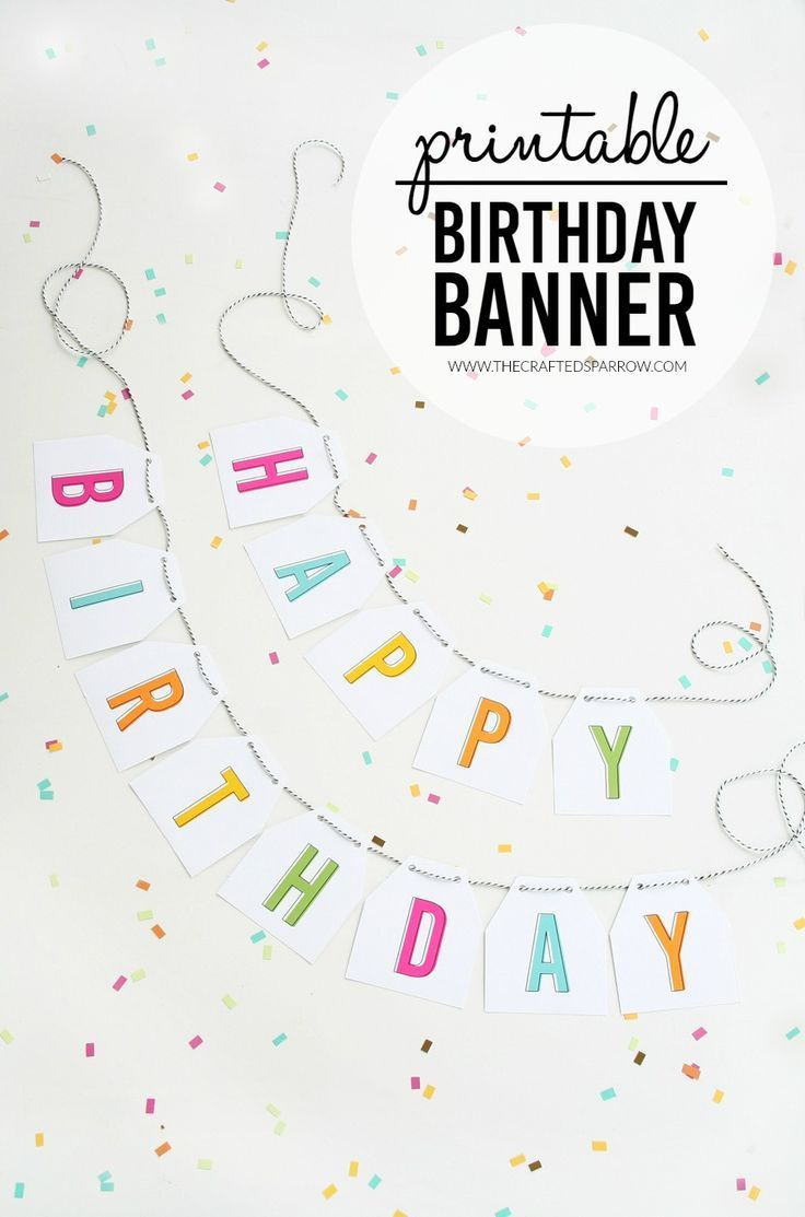 Free Printable Birthday Banner inside Birthday Banner Templates Free Printable