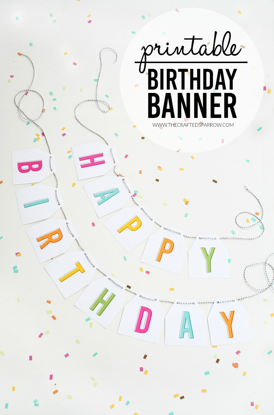 Free Printable Birthday Banner with Free Printable Birthday Banner