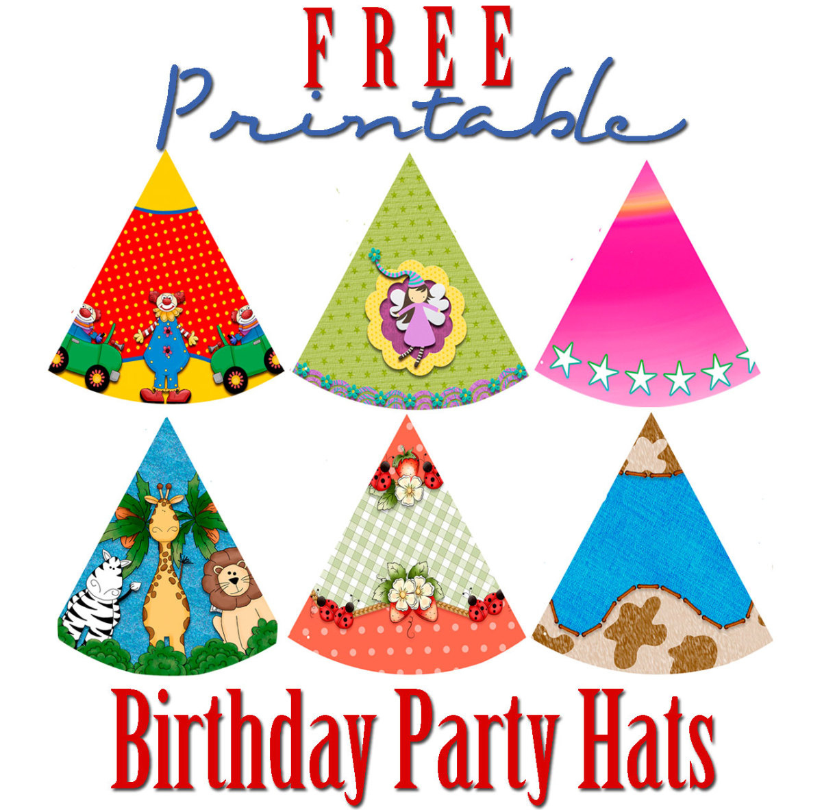 Free Printable Birthday Party Hats - Hubpages throughout Free Printable Birthday Party Hats