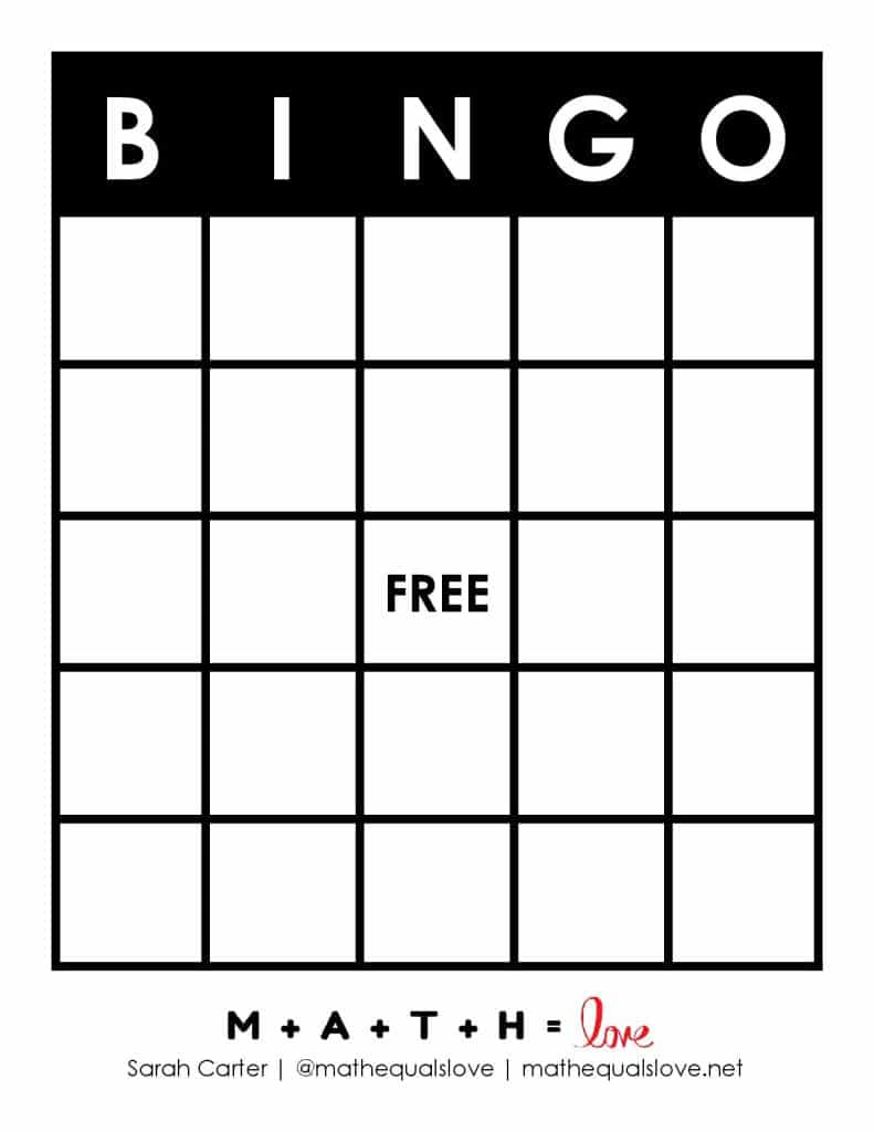 Free Printable Blank Bingo Card Template (Pdf) with regard to Free Printable Blank Bingo Cards For Teachers