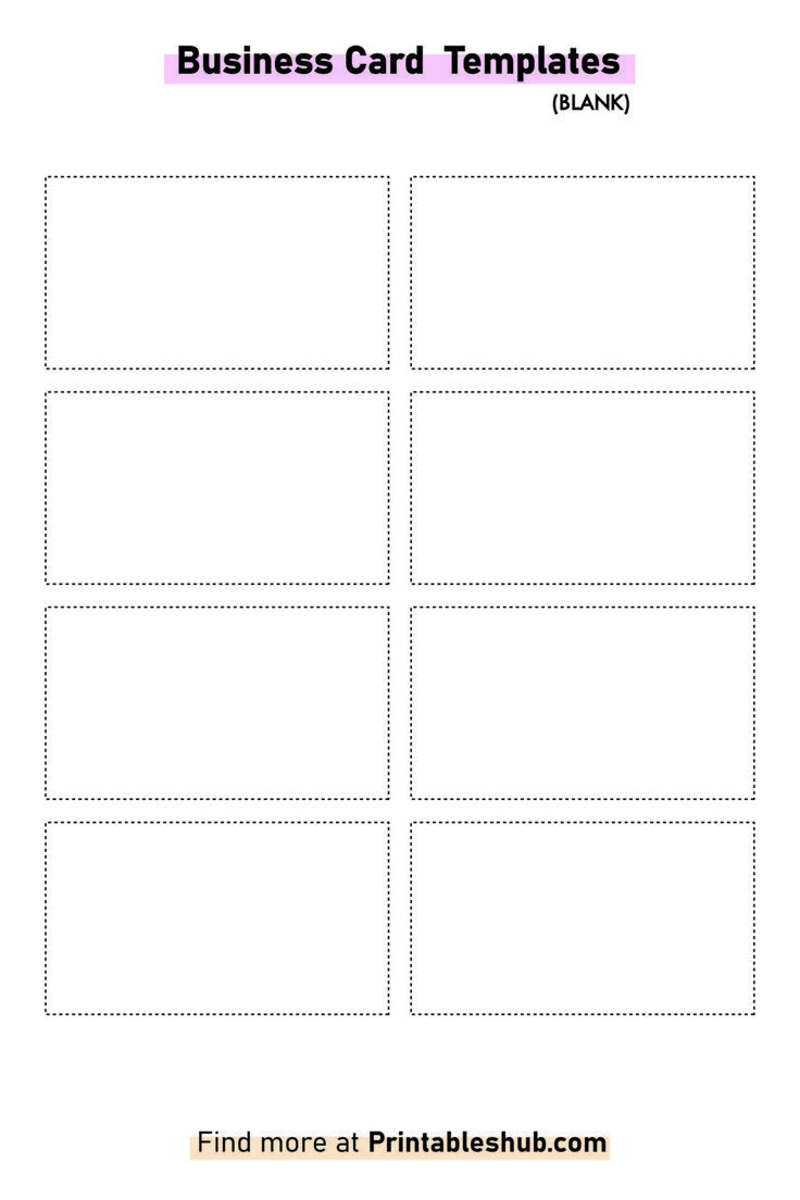 Free Printable Blank Business Card Template [Pdf Included] within Free Printable Business Card Maker