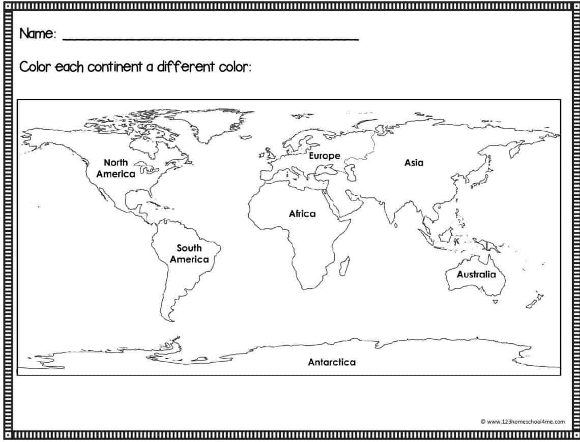Free Printable Blank Maps For Kids - World, Continent, Usa regarding Free Printable Maps For Kids
