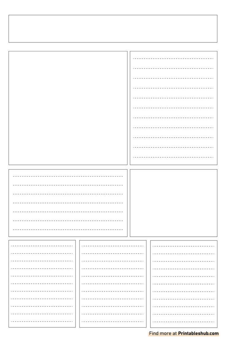 Free Printable Blank Newspaper Templates [Pdf Included] throughout Free Printable Newspaper Templates For Students