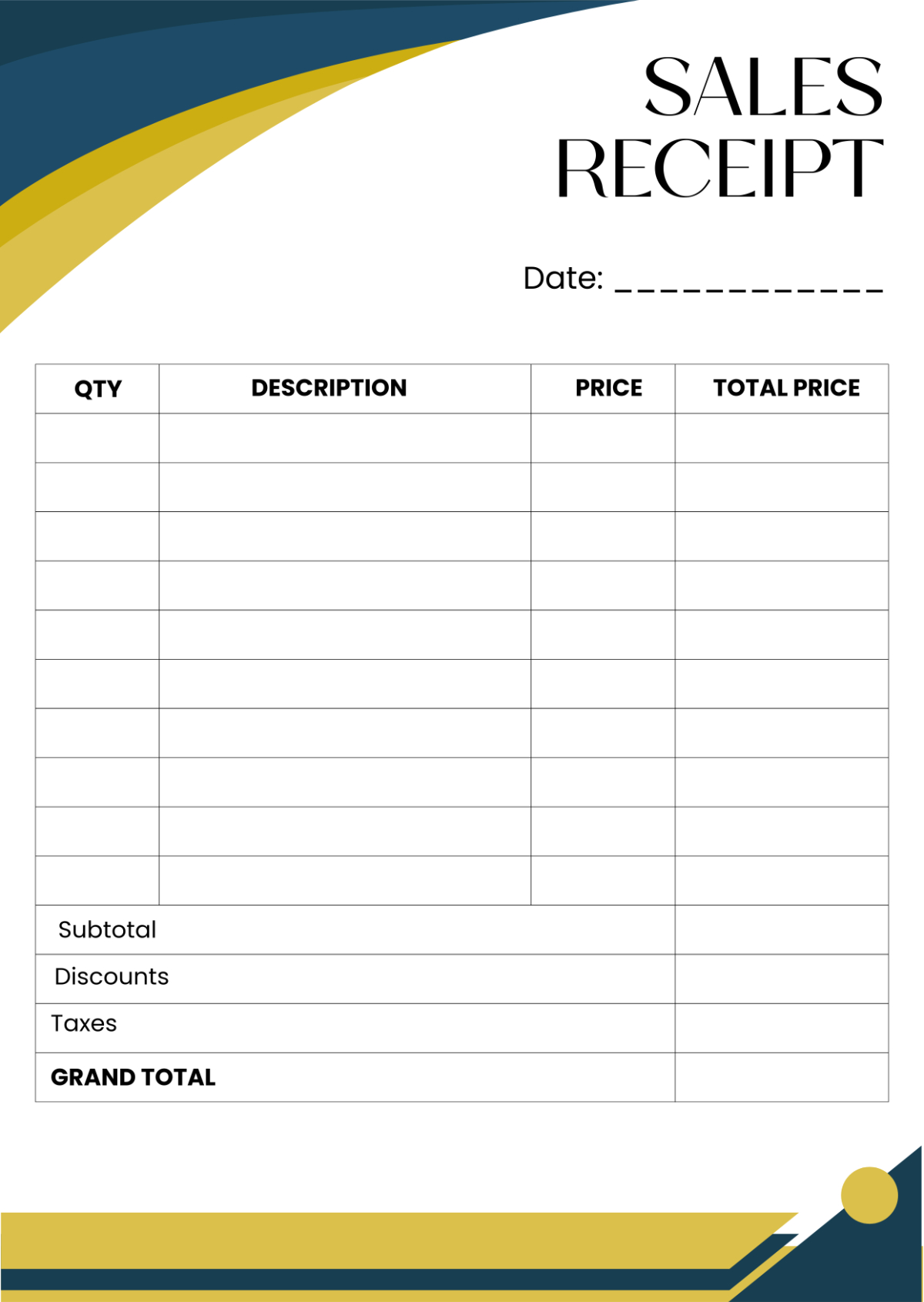 Free Printable Blank Receipt Template To Edit Online for Free Printable Blank Receipt Form