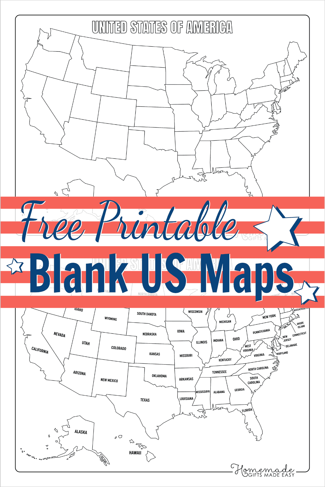 Free Printable Blank Us Map (Pdf Download) intended for Free Printable Usa Map