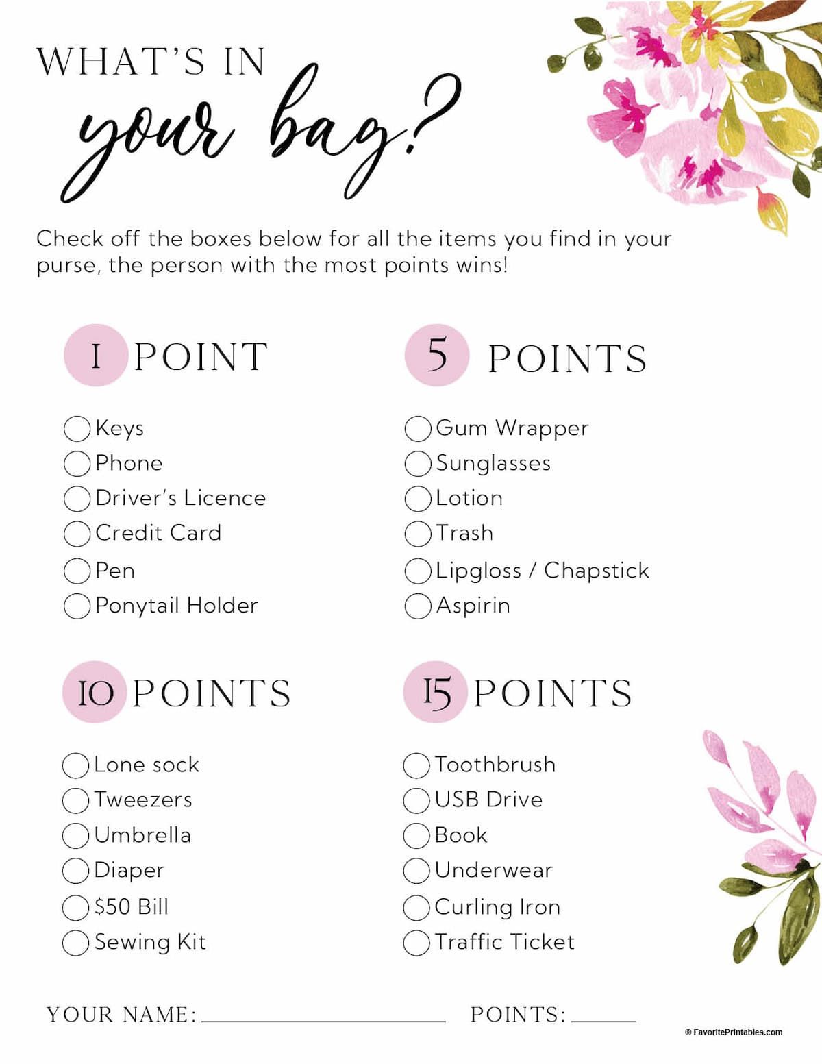 Free Printable Bridal Shower Games - Favorite Printables for Free Bridal Shower Printable Decorations