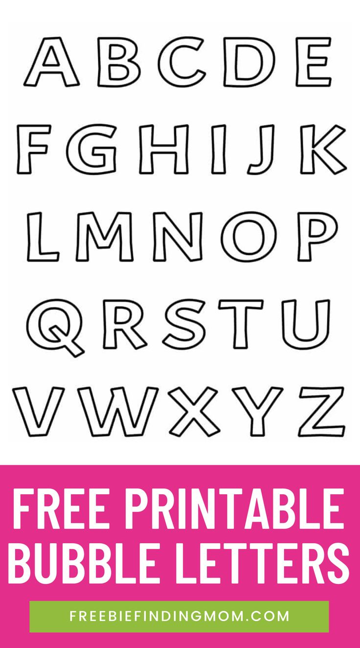 Free Printable Bubble Letters intended for Free Printable Bubble Letters Font