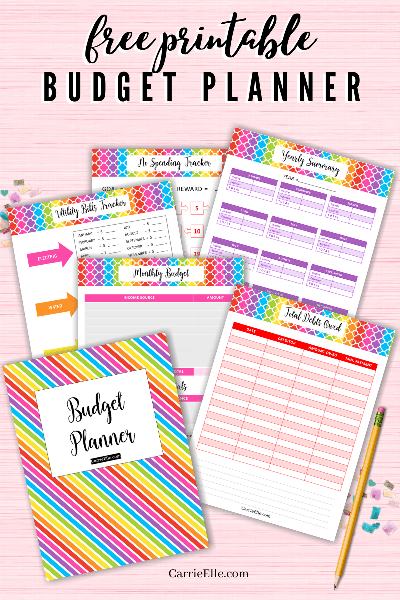 Free Printable Budget Planner - Carrie Elle - Worksheets Library with Budget Binder Printables 2017 Free