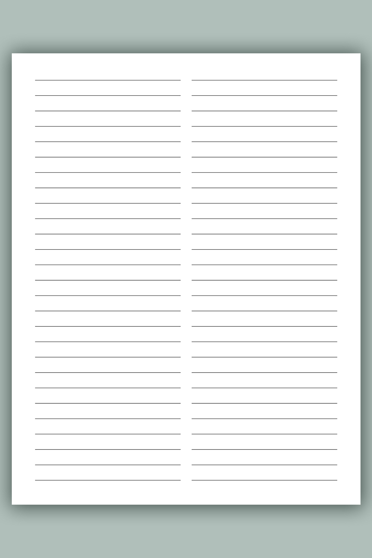 Free Printable Bullet Journal Paper: Dot Grid, Graph, Lined, Etc regarding Free Printable Column Paper