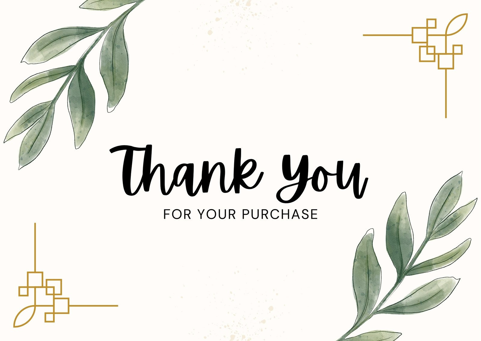 Free Printable Business Thank You Postcard Templates | Canva for Free Printable Thank You