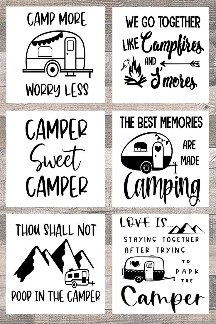 Free Printable Camping Decor Signs inside Free Printable Camping Signs