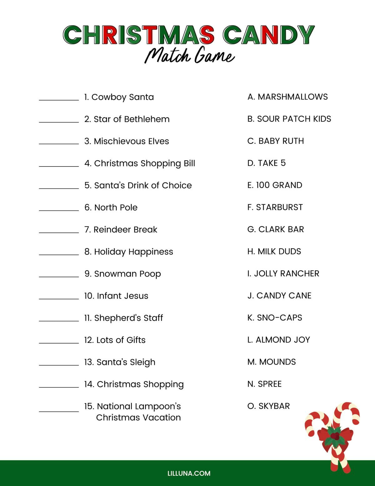 Free Printable Christmas Games {4 Freebies} | Lil&amp;#039; Luna in Free Printable Christmas Word Games For Adults