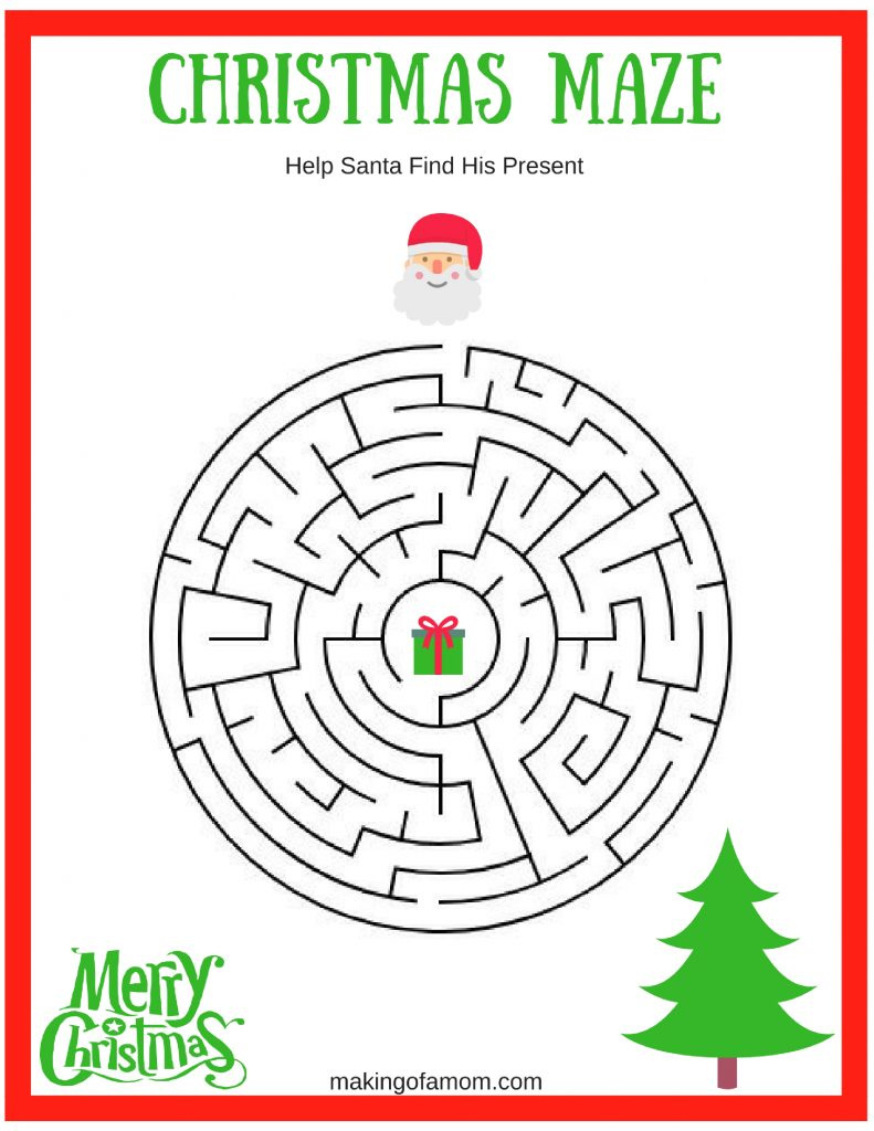 Free Printable Christmas Games - Making Of A Mom for Free Printable Christmas Games For Preschoolers