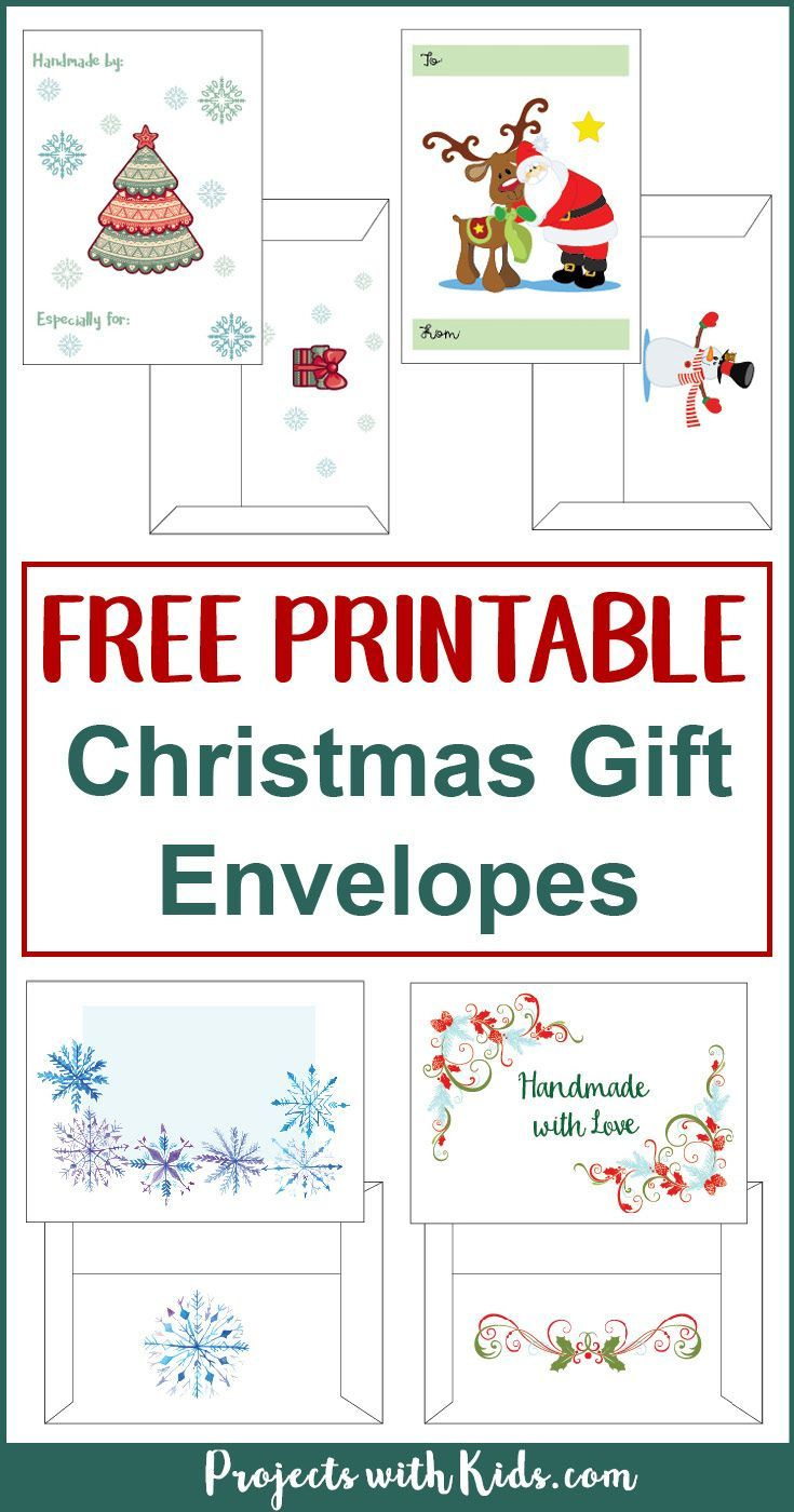 Free Printable Christmas Gift Envelopes within Free Printable Christmas Gift Card Envelopes