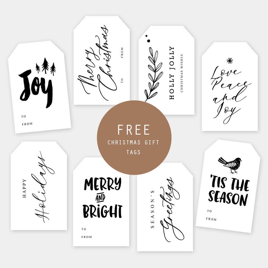 Free Printable Christmas Gift Tags – Squijoo in Free Printable Gift Tags