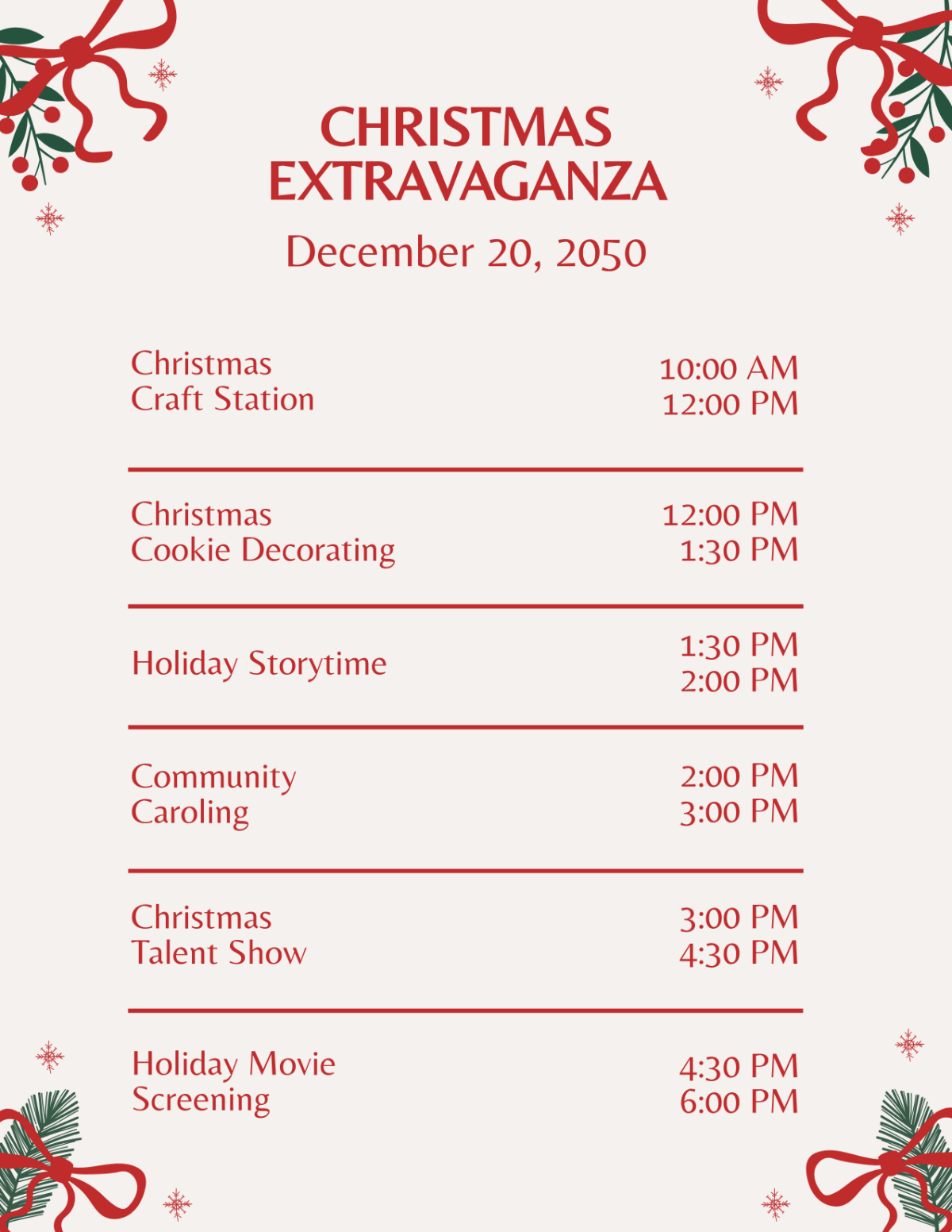 Free Printable Christmas Program Template To Edit Online throughout Free Printable Christmas Programs