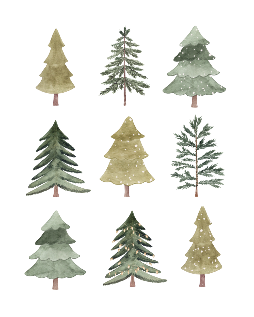Free Printable Christmas Tree Art - Clean And Scentsible in Free Printable Christmas Designs