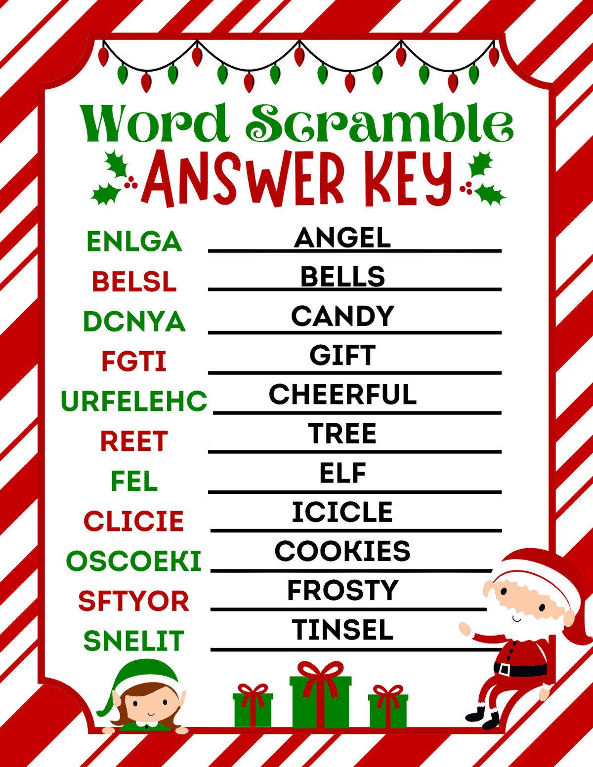 Free Printable Christmas Word Scramble For Kids - Prudent Penny pertaining to Free Printable Christmas Word Scramble With Answers