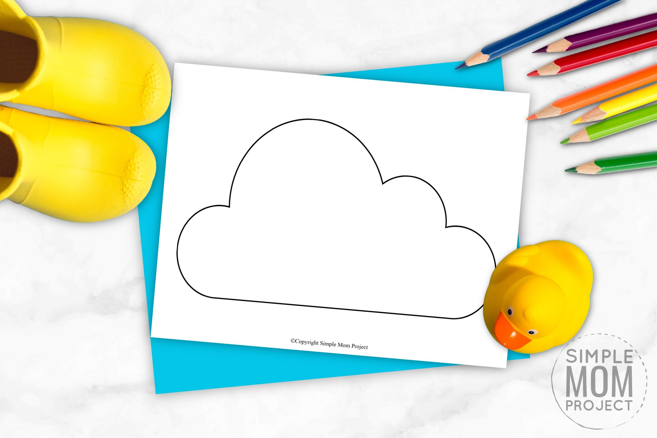Free Printable Cloud Template - Simple Mom Project throughout Free Printable Cloud Stationery
