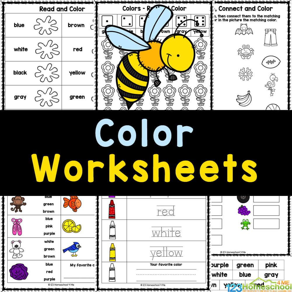 Free Printable Color Worksheets For Kids with regard to Colors Worksheets For Preschoolers Free Printables