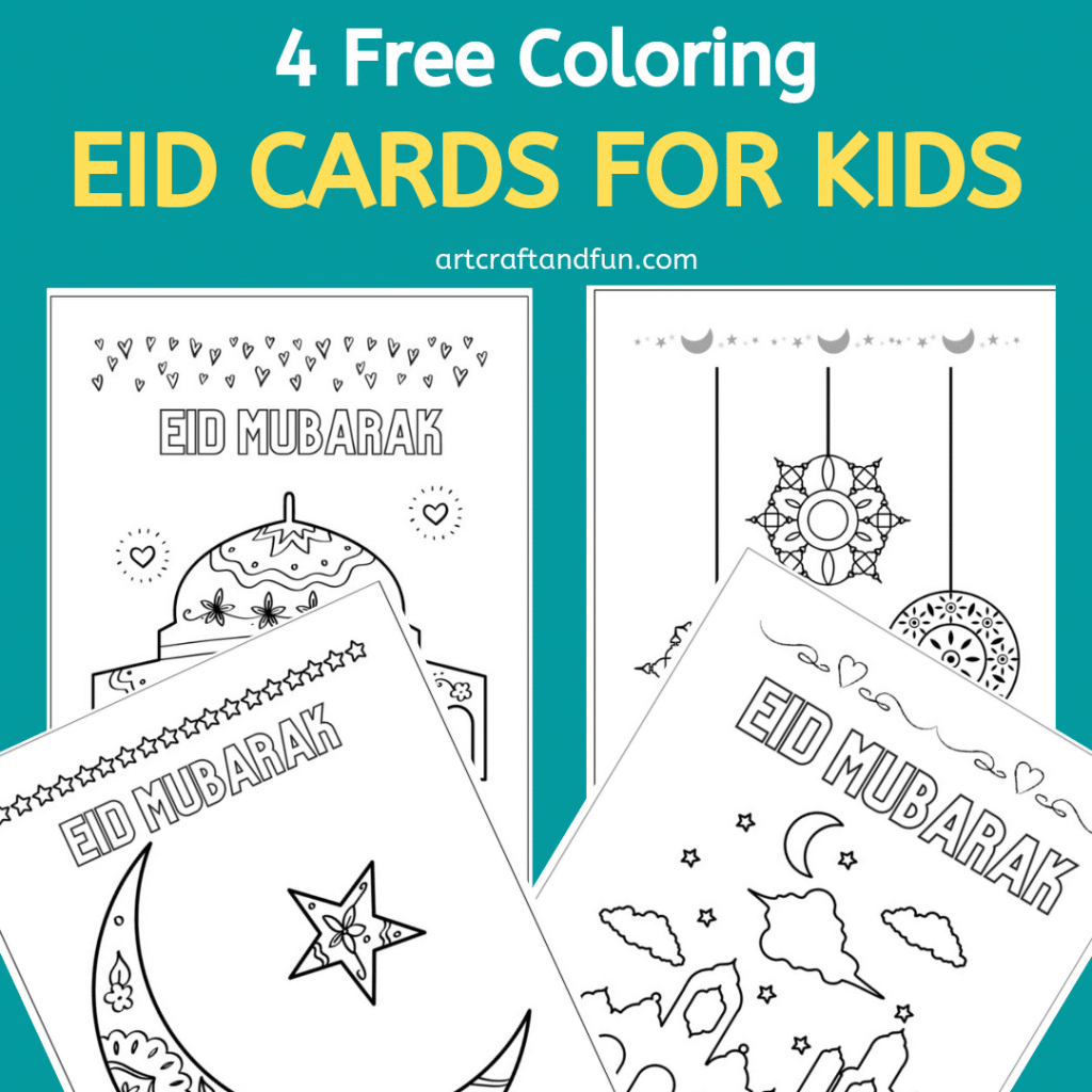 Free Printable Coloring Eid Cards For Kids - regarding Eid Cards Free Printable