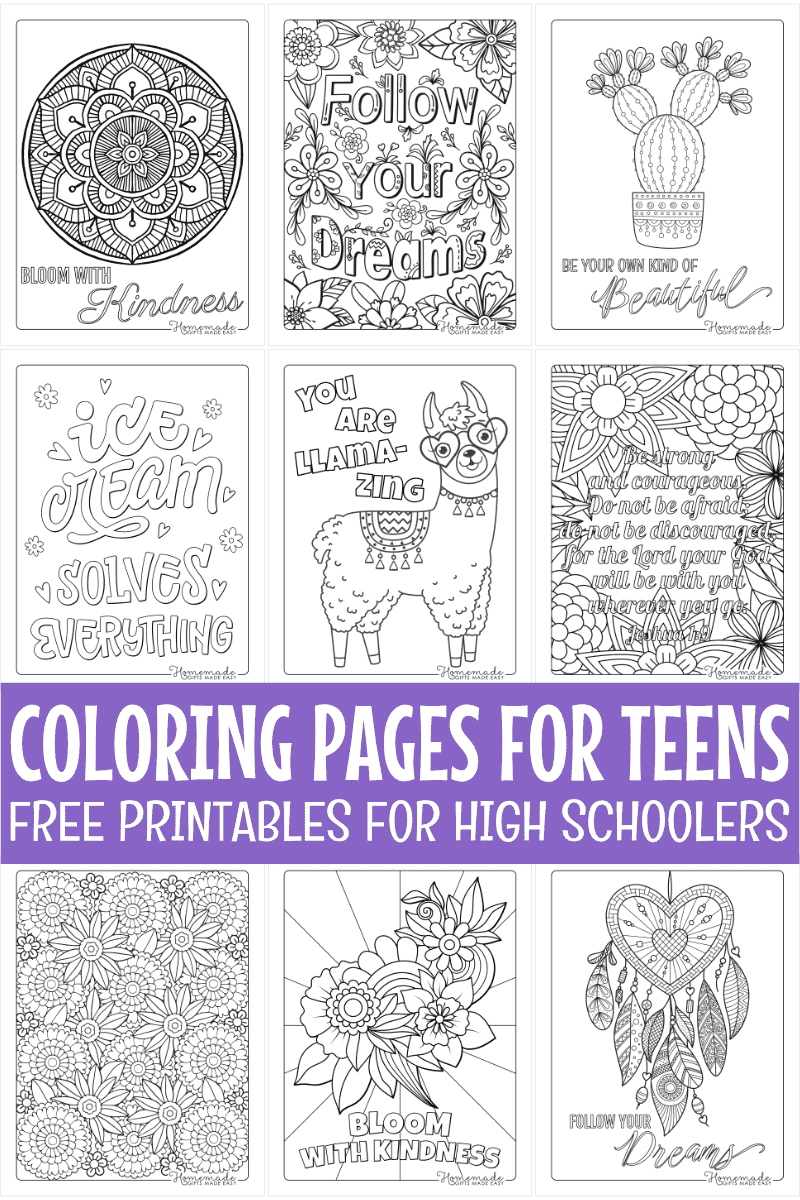 Free Printable Coloring Pages For Teens with Free Printable Coloring Pages For Teens