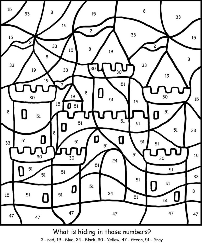 Free Printable Colornumber Coloring Pages - Best Coloring with Free Printable Color By Number