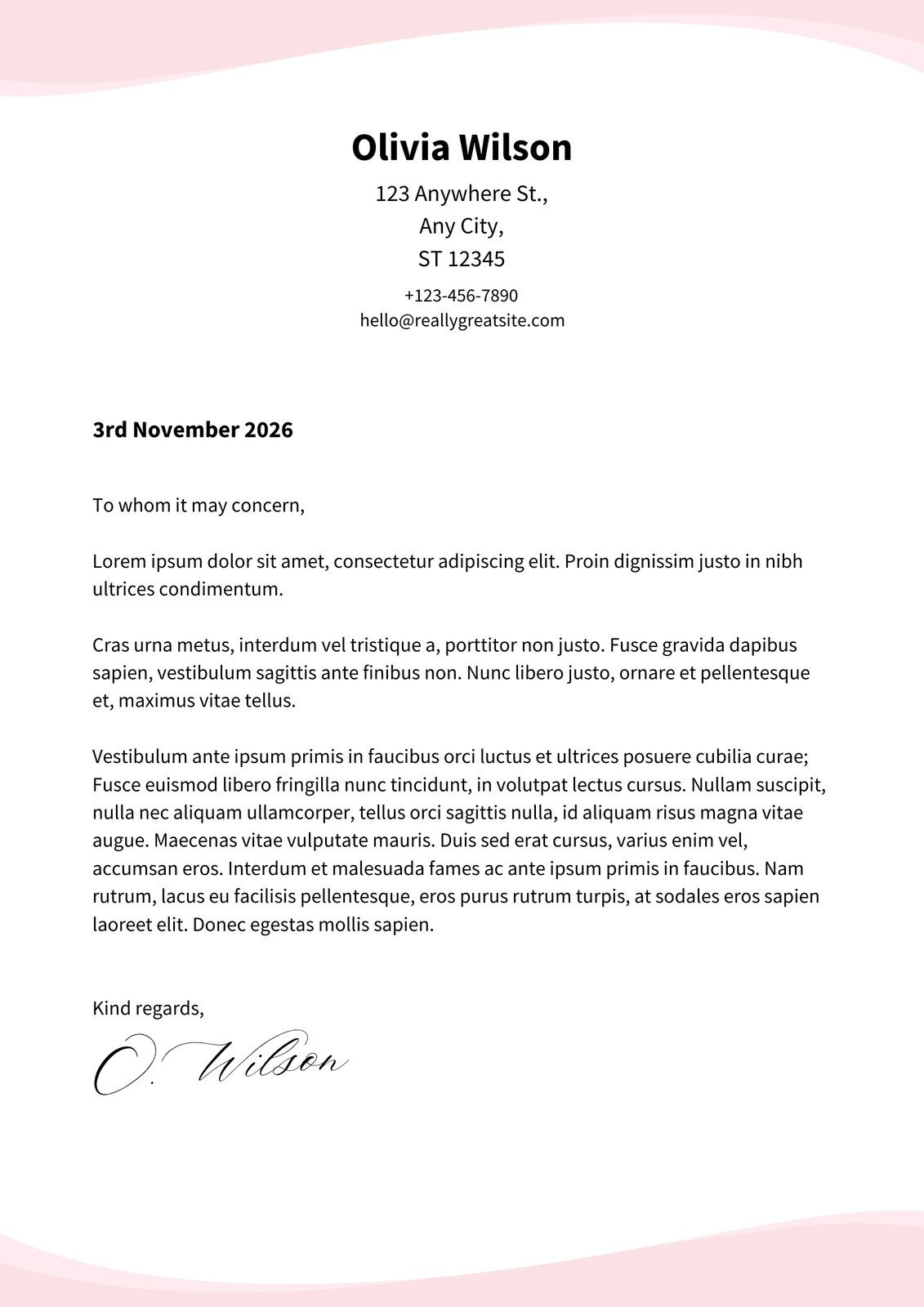 Free Printable Cover Letter Templates You Can Customize | Canva in Free Printable Cover Letter Format