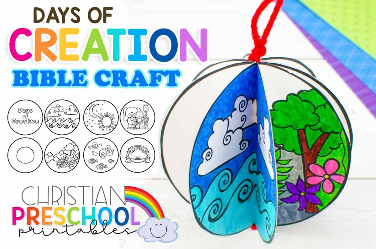 Free Printable Creation Craft For Kids - Christian Preschool intended for Free Printable Bible Crafts