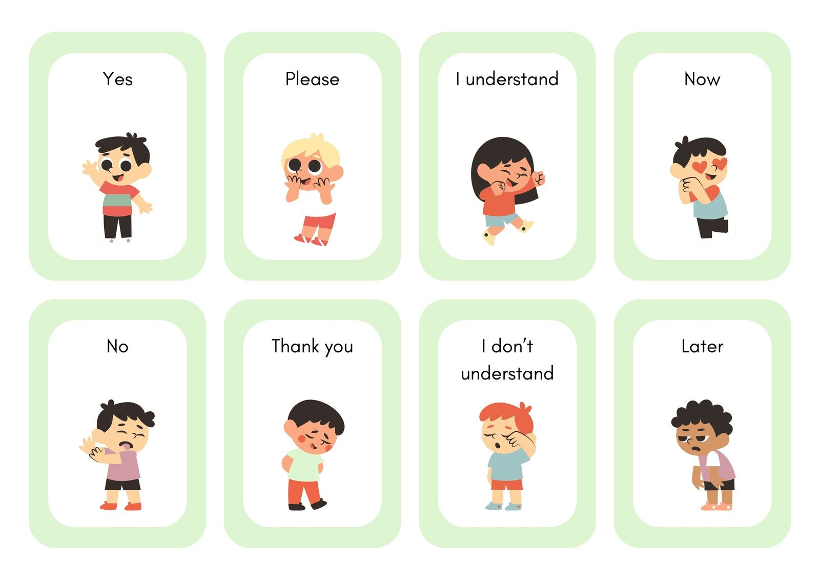 Free Printable Custom Emotions Flashcard Templates | Canva regarding Free Printable Pictures Of Emotions
