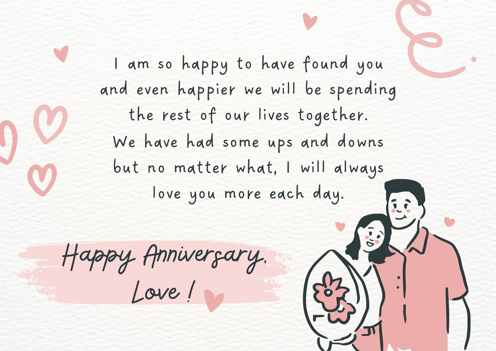 Free, Printable, Customizable Anniversary Card Templates | Canva throughout Free Printable Anniversary Cards For My Wife