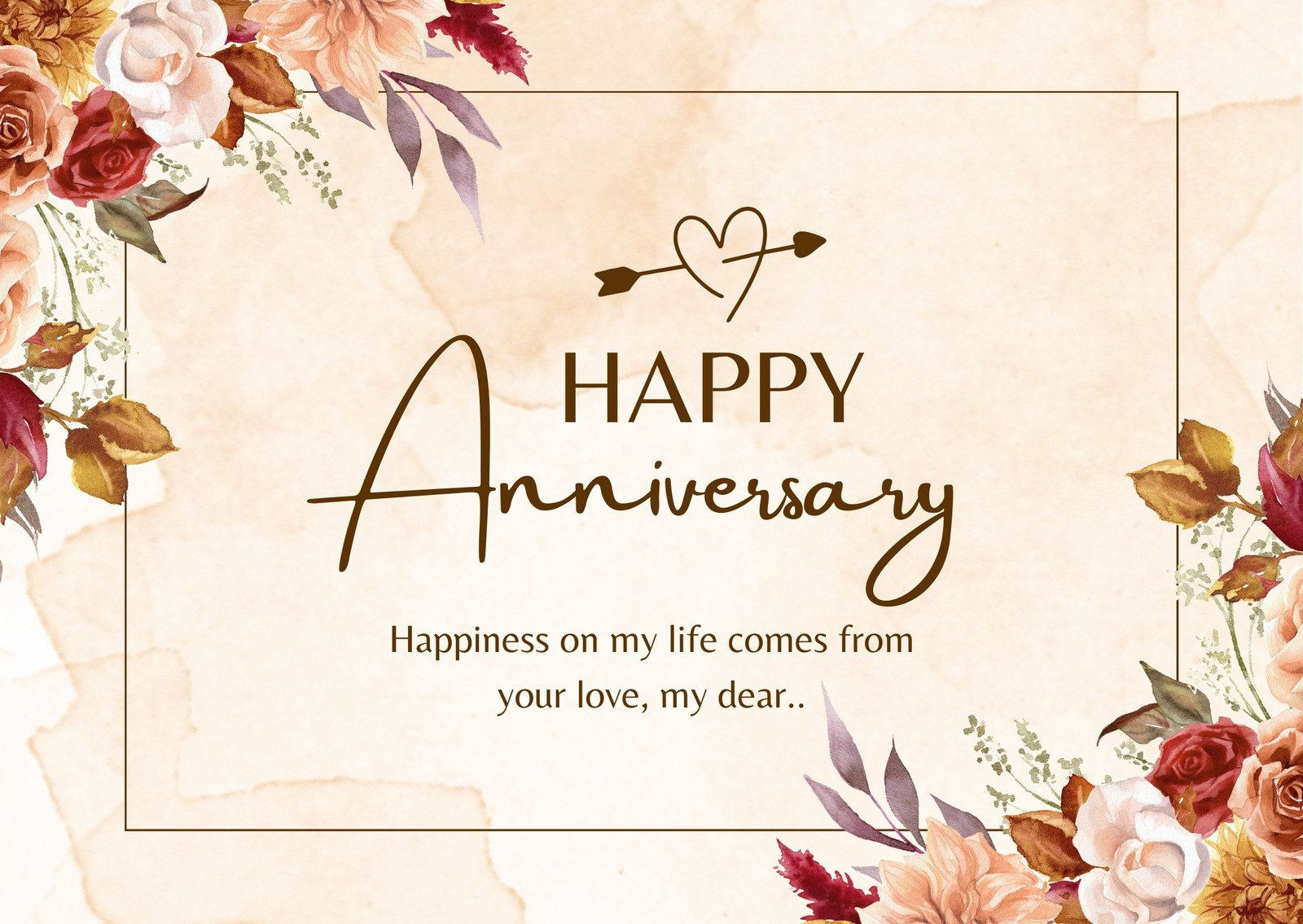 Free, Printable, Customizable Anniversary Card Templates | Canva within Free Printable Anniversary Cards For Couple