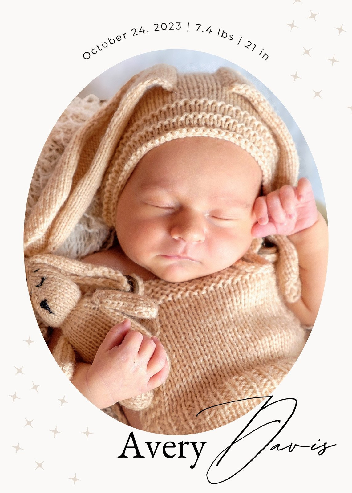 Free, Printable, Customizable Birth Announcement Templates | Canva pertaining to Free Printable Baby Birth Announcement Cards