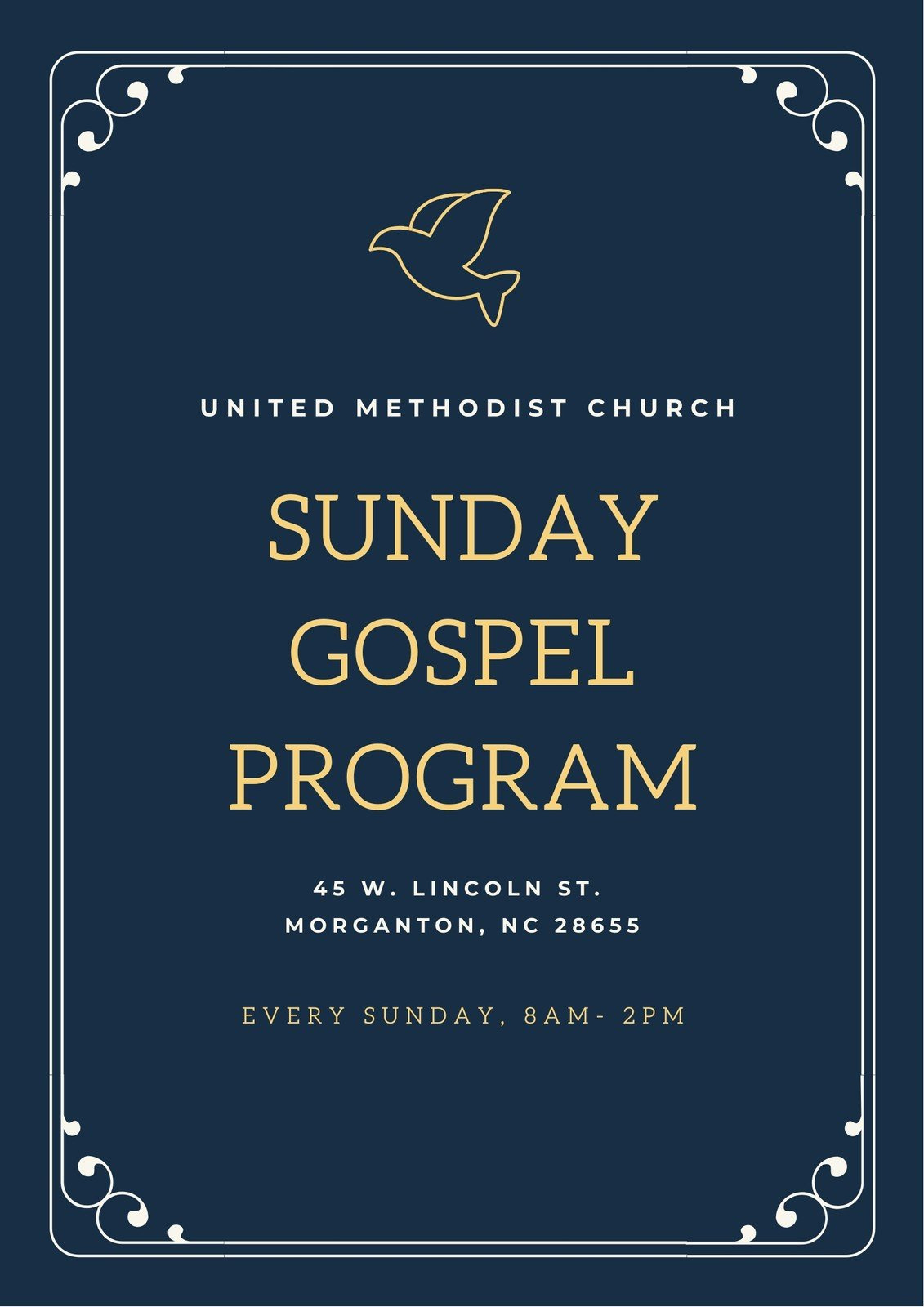 Free, Printable, Customizable Church Program Templates | Canva within Free Printable Church Programs