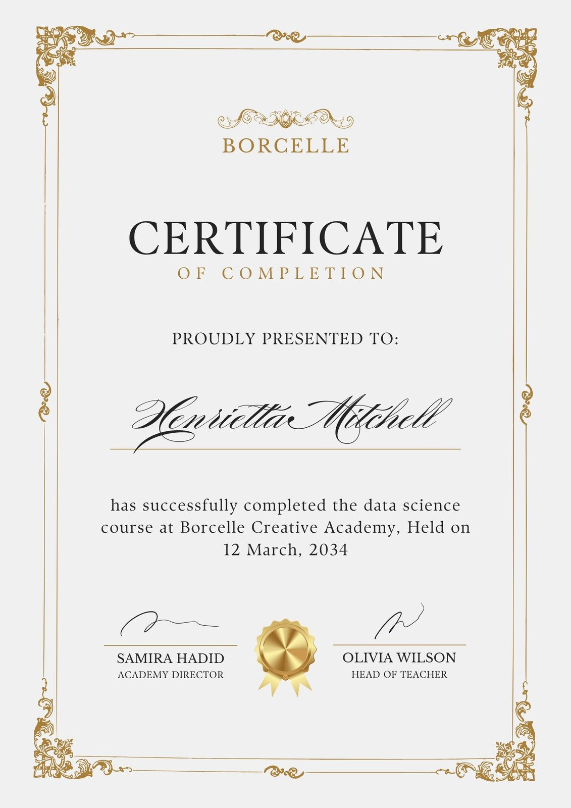 Free Printable, Customizable Course Certificate Templates | Canva for Free Online Courses With Printable Certificates