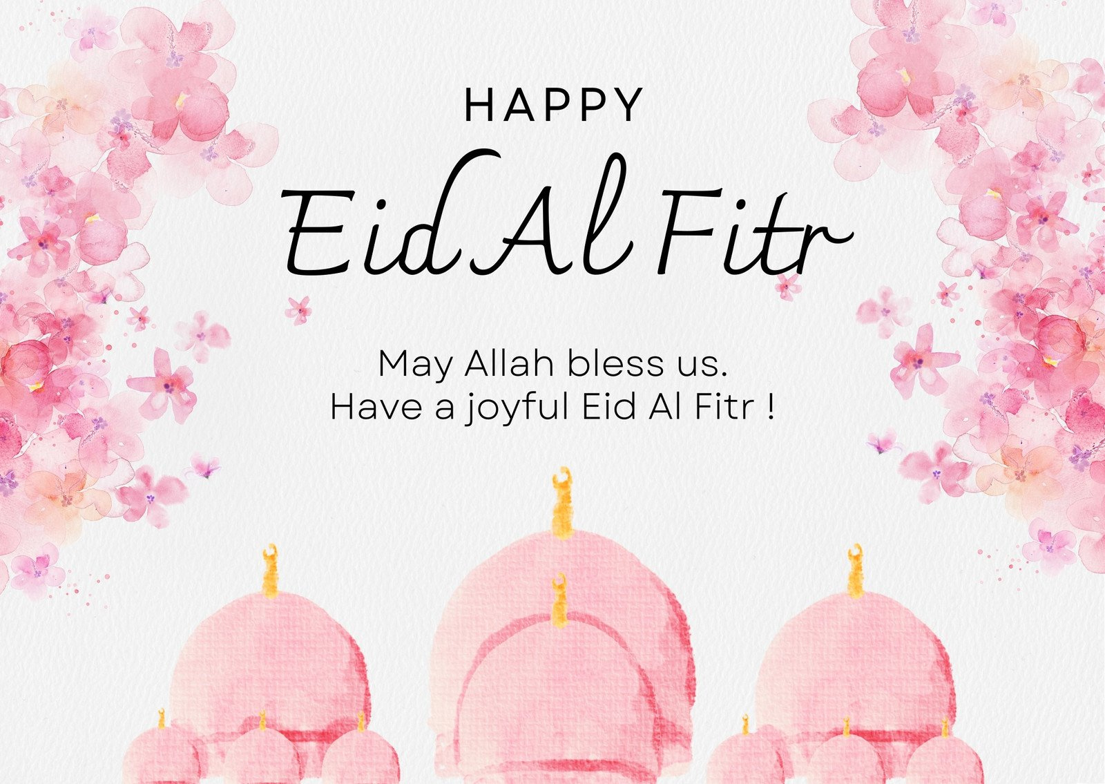 Free Printable, Customizable Eid Al-Fitr Card Templates | Canva inside Eid Cards Free Printable