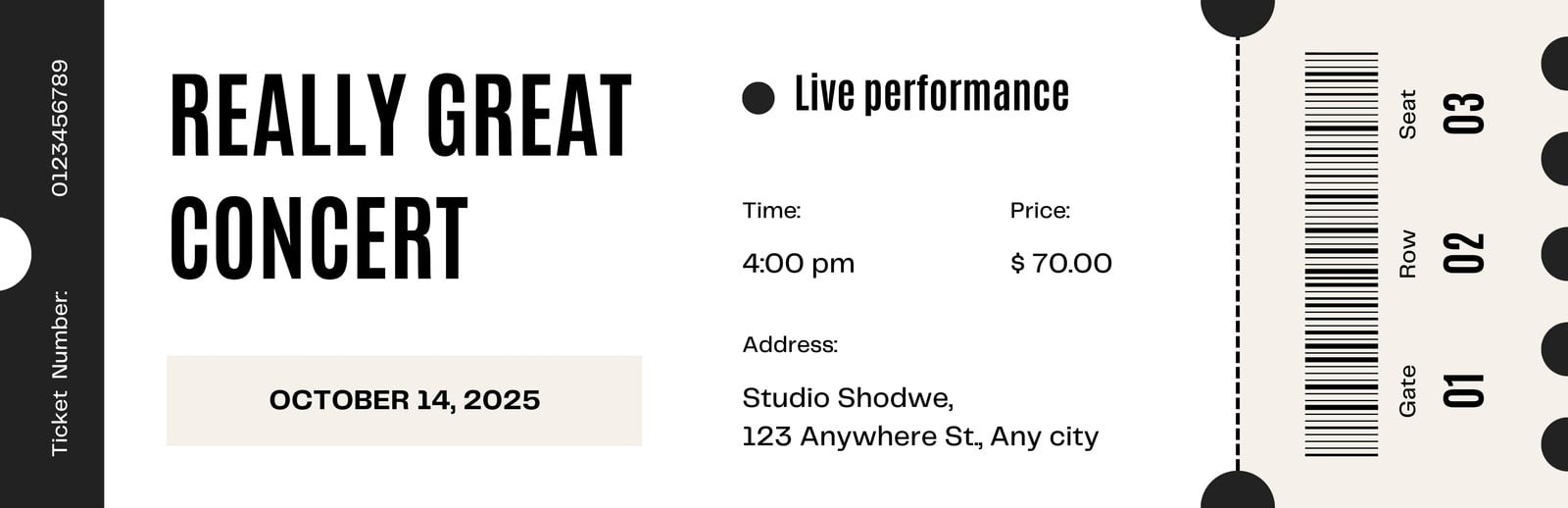 Free, Printable, Customizable Event Ticket Templates | Canva throughout Make Your Own Tickets Free Printable