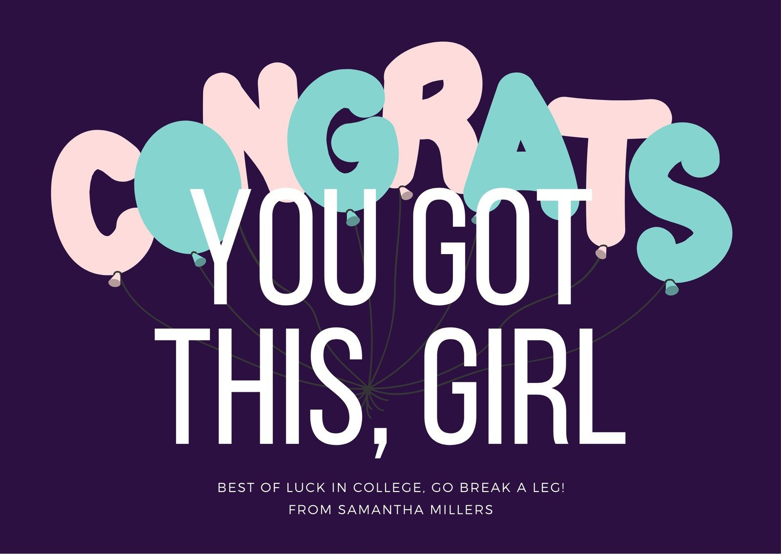 Free Printable, Customizable Good Luck Card Templates | Canva pertaining to Free Printable Good Luck Cards