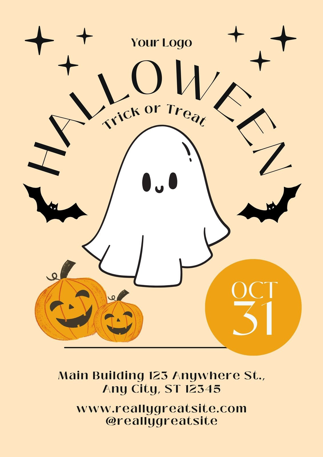 Free, Printable, Customizable Halloween Flyer Templates | Canva throughout Free Printable Halloween Flyer Templates