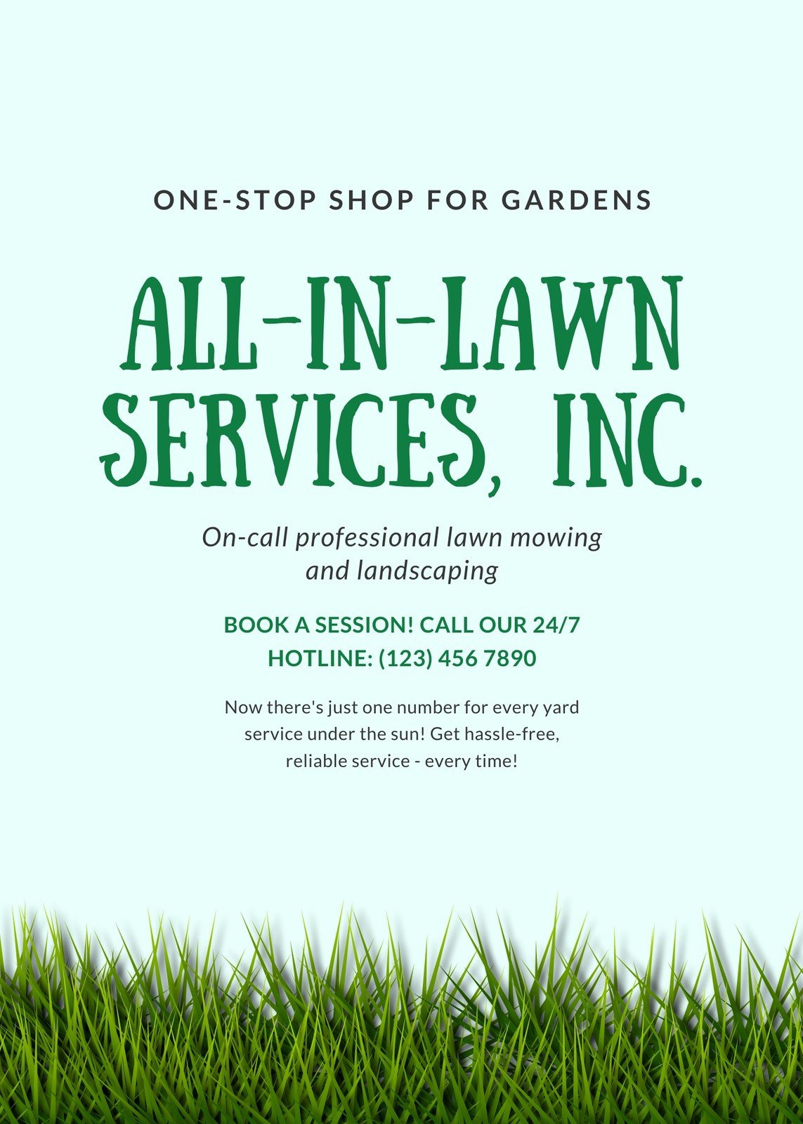 Free Printable, Customizable Landscaping Flyer Templates | Canva inside Free Printable Landscaping Flyers