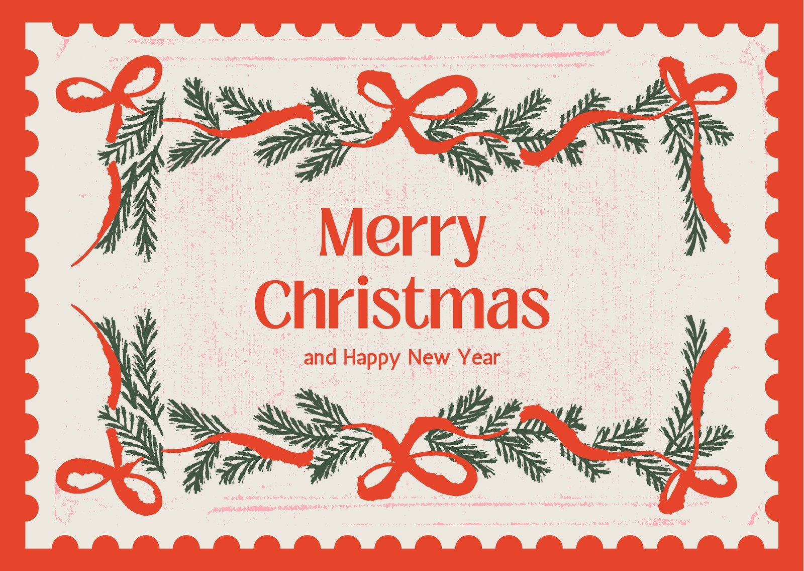 Free Printable, Customizable New Year Card Templates | Canva throughout Christmas Cards Online Free Printable