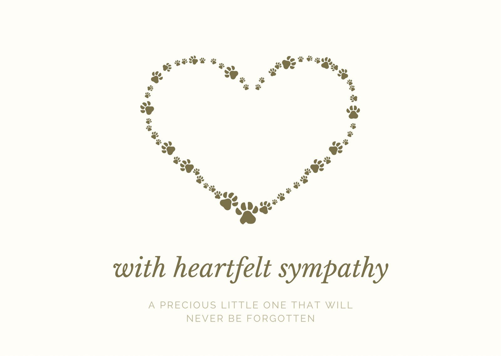 Free, Printable, Customizable Pet Sympathy Card Templates | Canva regarding Free Printable Sympathy Card For Loss Of Pet