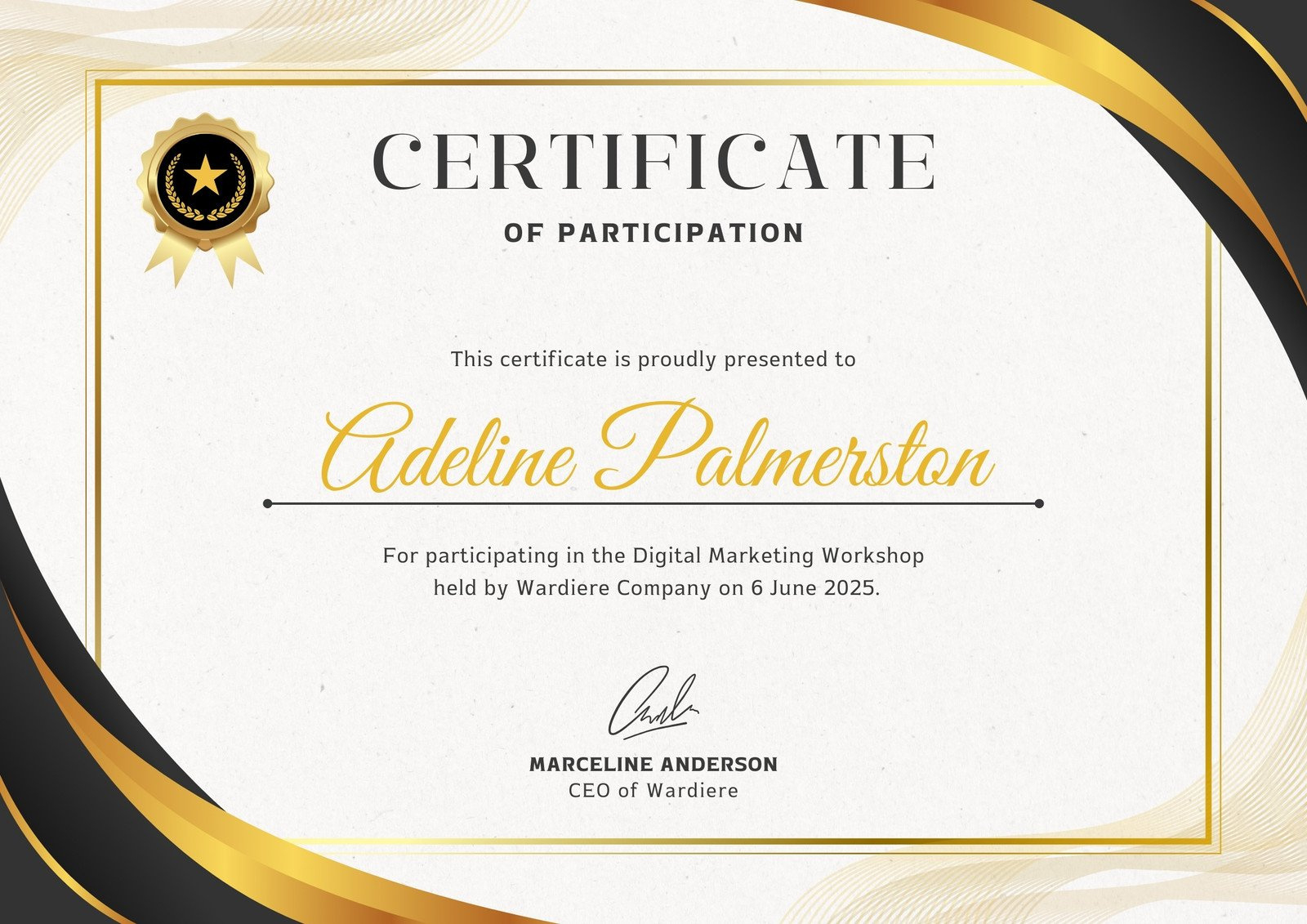 Free, Printable, Customizable Recognition Certificate Templates in Free Printable Certificate Templates