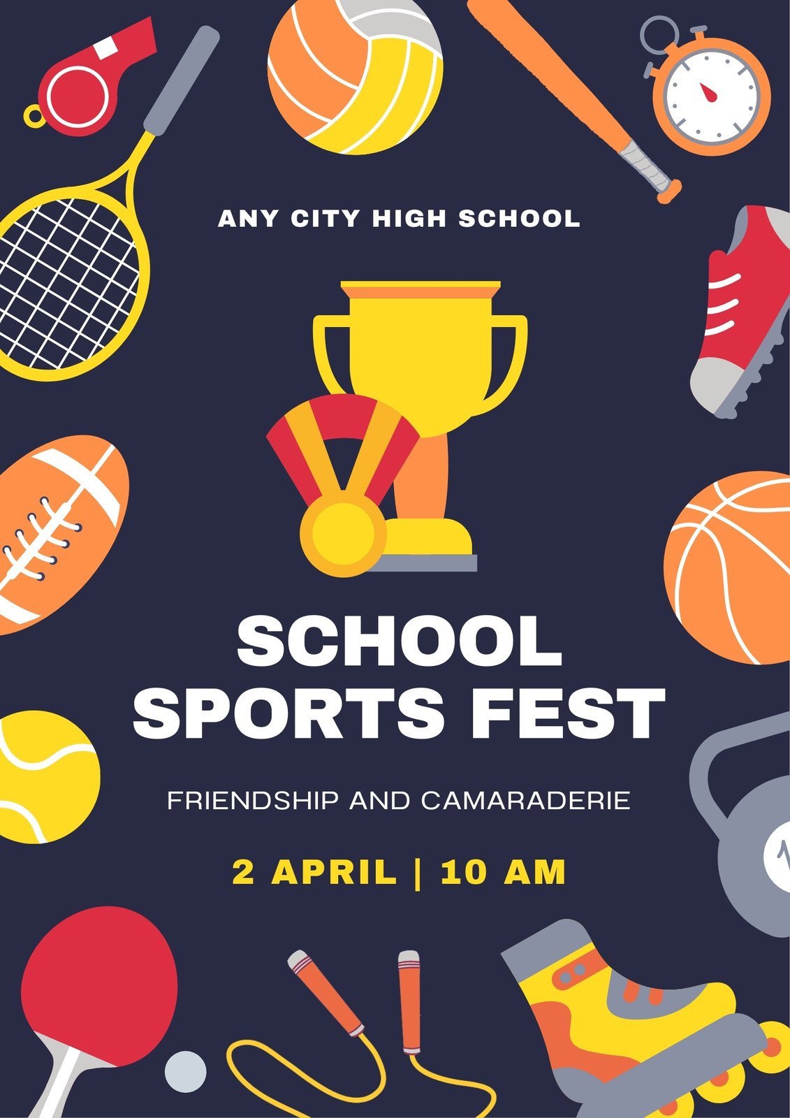 Free Printable, Customizable Sports Poster Templates | Canva for Free Printable Sports Posters