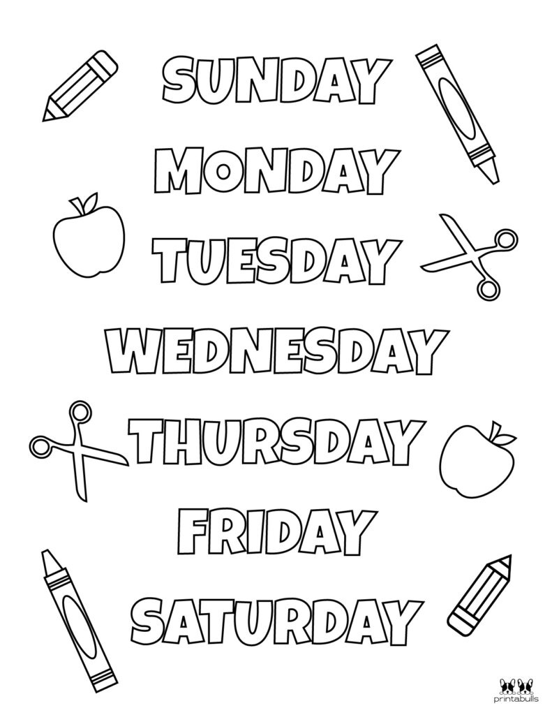 Free Printable Days Of The Week Worksheets - - Worksheets Library pertaining to Free Printable Days Of The Week