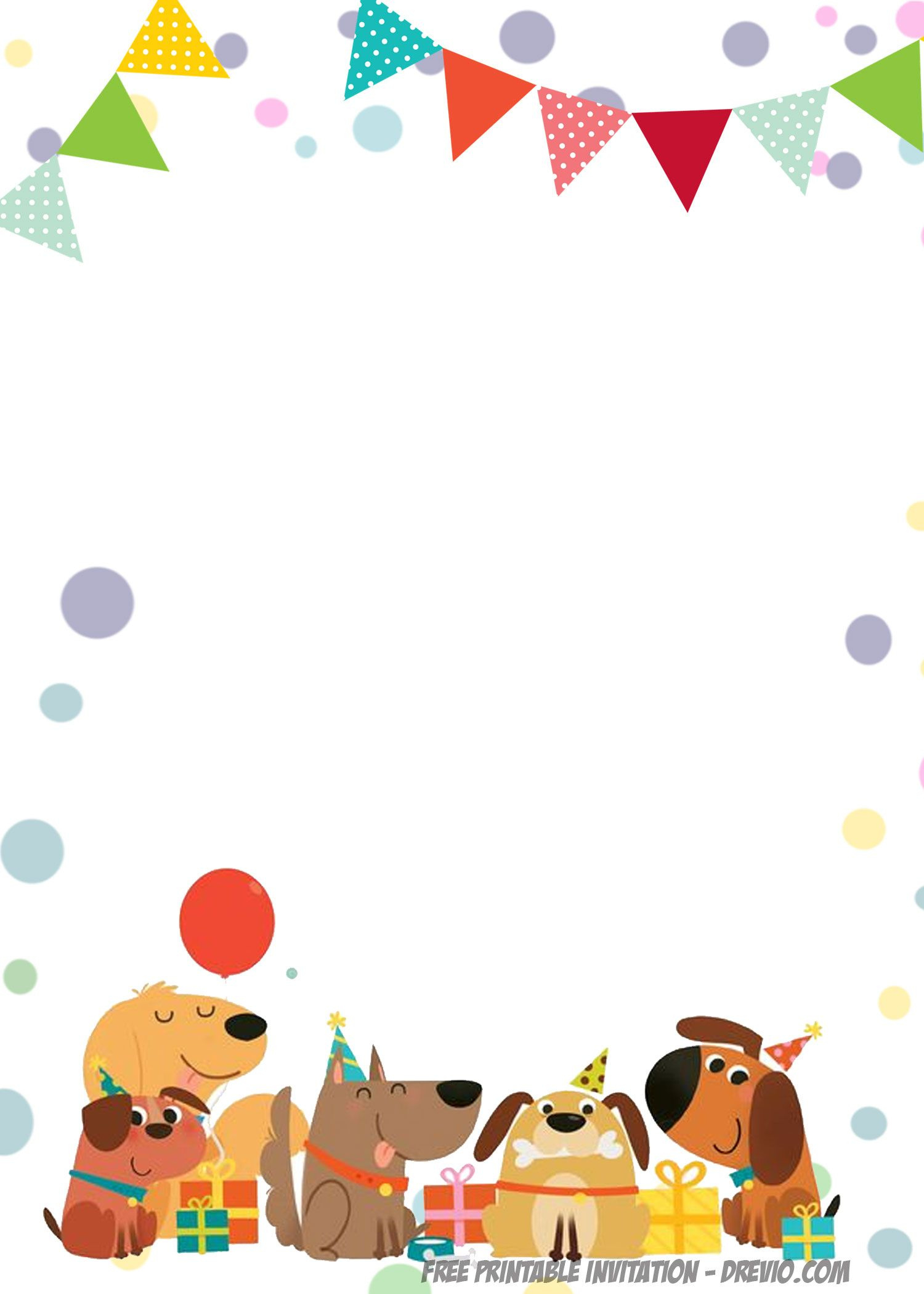 Free Printable Delighted Dogs Invitation Templates - Worksheets with regard to Free Printable Puppy Dog Birthday Invitations